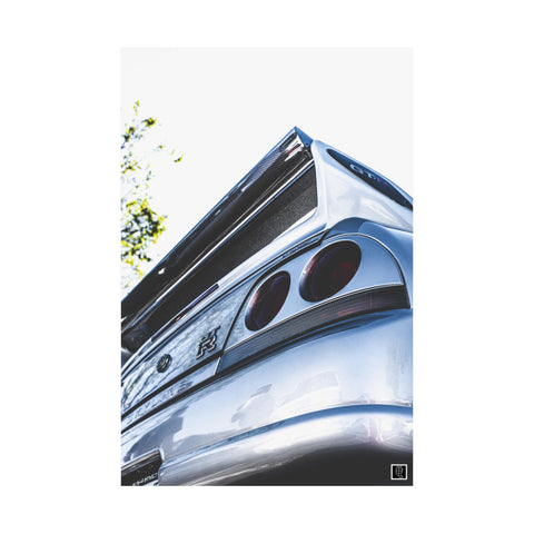 "Sonic Silver" // Nissan Skyline GTR (BCNR33) // Poster Print