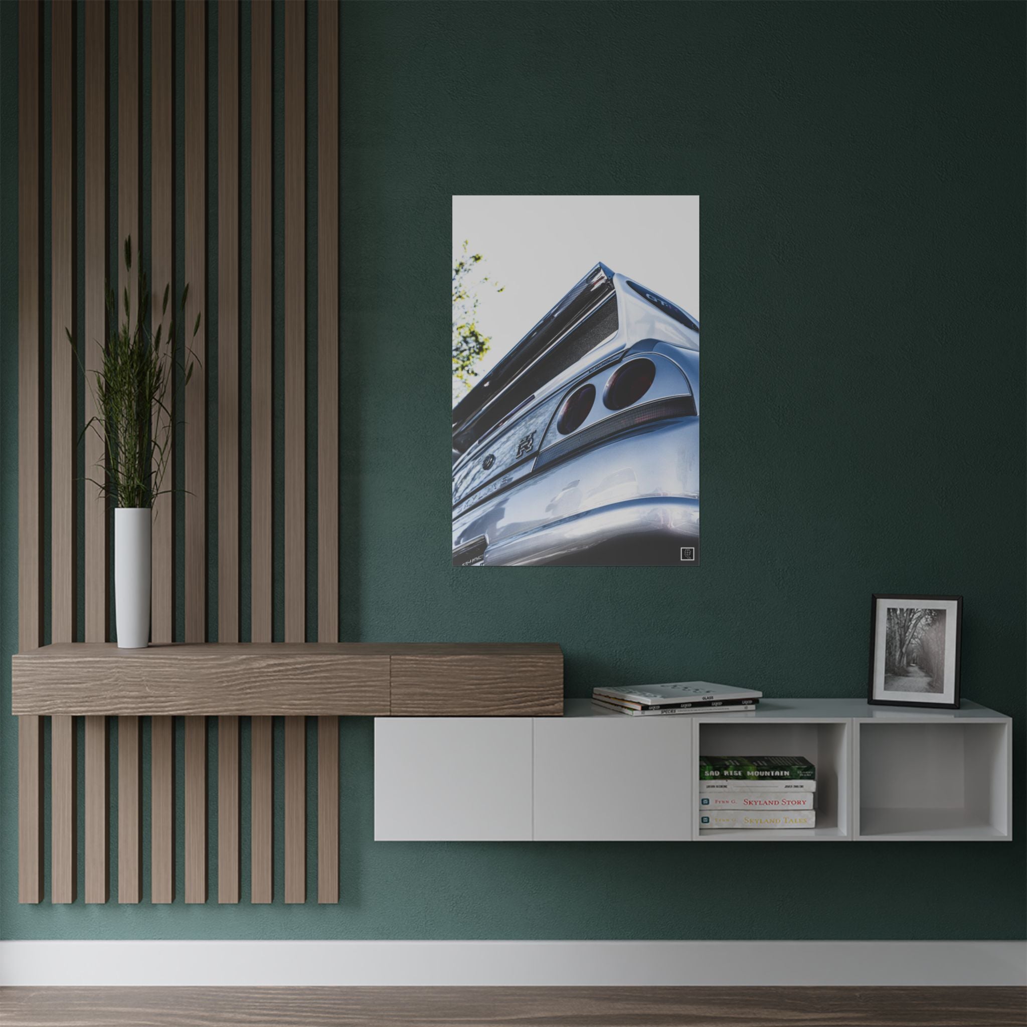 "Sonic Silver" // Nissan Skyline GTR (BCNR33) // Poster Print
